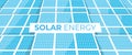 Solar energy panels. Solar batteries isolated on a white background. Clear modern design. Simple design, banner template.