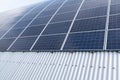 Solar Energy Panels in industrial building Royalty Free Stock Photo