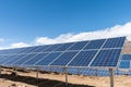 Solar energy on plateau Royalty Free Stock Photo