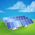 Solar Energy Power Renewable Farm Cells Royalty Free Stock Photo