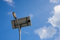 Solar energy street lamp Royalty Free Stock Photo