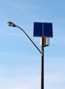 Solar energy street lamp Royalty Free Stock Photo