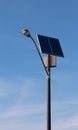 Solar energy street lamp Royalty Free Stock Photo