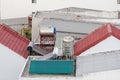 Solar water heater at the roof top Royalty Free Stock Photo