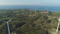 Solar Farm with Windmills. Philippines, Luzon