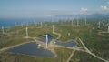 Solar Farm with Windmills. Philippines, Luzon