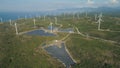 Solar Farm with Windmills. Philippines, Luzon