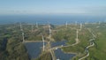 Solar Farm with Windmills. Philippines, Luzon