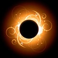 Solar flare swirl design Royalty Free Stock Photo