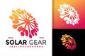 Solar Gear Energy Logo vector icon illustration