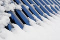 Solar heating under the snow cover Royalty Free Stock Photo