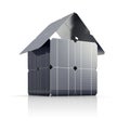 Solar house. Royalty Free Stock Photo