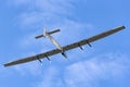 Solar Impulse 2 is a Swiss developed long range experimental solar powered aircraft with the registration HB-SIB Royalty Free Stock Photo