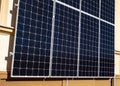 Solar industry pattern panel of a photovoltaic system Royalty Free Stock Photo