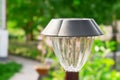 Solar lamp closeup Royalty Free Stock Photo