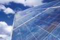 Solar panel against cloudy sky Royalty Free Stock Photo