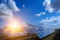 Solar panel, alternative electricity source - concept of sustainable resources, And this is a new system that can generate Royalty Free Stock Photo