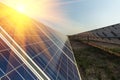 Solar panel, alternative electricity source, concept of sustainable resources, And this is a new system that can generate Royalty Free Stock Photo