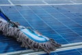 Solar panel, alternative electricity source - concept of sustainable resources, And this is a new system that can generate Royalty Free Stock Photo