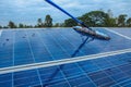 Solar panel, alternative electricity source - concept of sustainable resources, And this is a new system that can generate Royalty Free Stock Photo