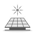 Solar panel alternative energy concept. Electricity power