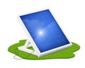 Solar panel for alternative energy. Ecological system. Royalty Free Stock Photo