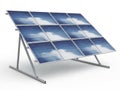 Solar panel array isolated on white background Royalty Free Stock Photo
