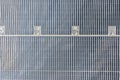 Solar panel banks installed in deserts to maximize the use of solar energy Royalty Free Stock Photo