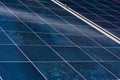 Solar Panel Blue Texture Close Detail Energy Renewable Device Installation