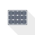 Solar panel, clean energy, power flat design vector icon Royalty Free Stock Photo