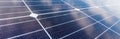 Solar panel close-up with cluds reflection Royalty Free Stock Photo