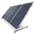 Solar panel 3D model realistic isolated Royalty Free Stock Photo