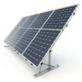 Solar panel 3D model realistic Royalty Free Stock Photo