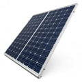 Solar panel 3D model realistic isolated on white Royalty Free Stock Photo