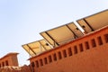 Solar panel with desert house