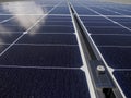 solar panel detail close up Royalty Free Stock Photo