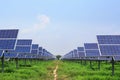 Solar panel ecological power Royalty Free Stock Photo