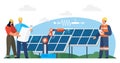 Solar panel. Solar energy is eco friendly alternative to traditional power sources Royalty Free Stock Photo