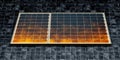 solar panel energy sun power, copy space background Royalty Free Stock Photo