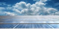 solar panel energy sun power, copy space background Royalty Free Stock Photo