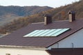 Solar panel (geliosystem) Royalty Free Stock Photo