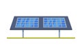 Solar Panel, Green Energy, Alternative Power Flat Vector Illustration