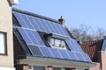 Solar panel on a house for solar energy Royalty Free Stock Photo