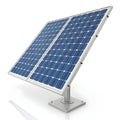 Solar panel icon 3D render isolated on white background Royalty Free Stock Photo