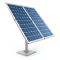 Solar panel icon 3D render isolated on white background Royalty Free Stock Photo