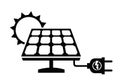 Solar panel icon Royalty Free Stock Photo