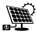 Solar panel icon Royalty Free Stock Photo