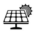 Solar panel icon Royalty Free Stock Photo