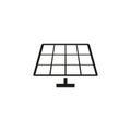 Solar panel icon. Vector illustration, flat design Royalty Free Stock Photo