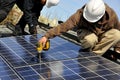 Solar Panel Installers 2 Royalty Free Stock Photo